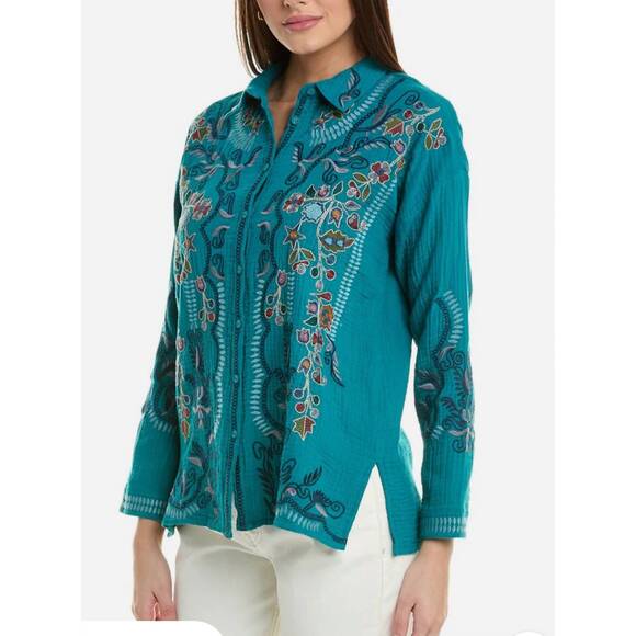 NEW JOHNNY WAS merrick blouse in magenta - Picture 1 of 2